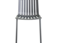 Židle PLATO - šedá metalická - 2