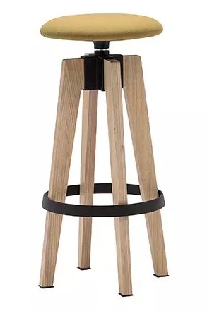 ANDREU WORLD - Barová židle MAKSIM BQ0932 vysoká čalouněná