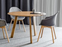 Židle MAMU s dřevěnou podnoží - 2