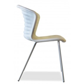 MARSHMALLOW chair with metal base