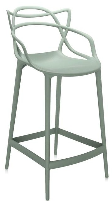 Levně Kartell - Barová židle Masters vyšší, zelená