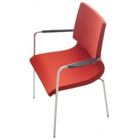 Upholstered chair with armrests RICCIOLINA 3111