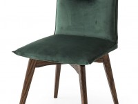 Otočná židle Maya s dřevěnou podnoží - 3