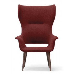 MEGAN BERGERE armchair with wooden base