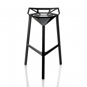 Barová stolička STOOL_ONE vysoká - čierna