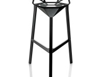 Barová stolička STOOL_ONE nízka - čierna - 3