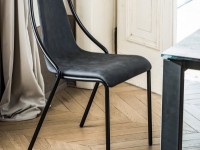 Židle OLA kožené čalounění s područkami - 2