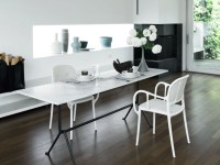 Čalouněná židle MILA - bílá - 3