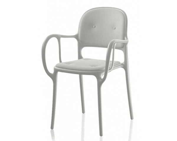 Čalúnená stolička MILA - biela