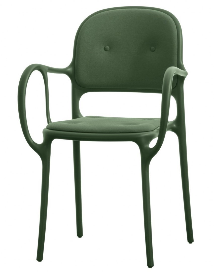 Levně MAGIS - Čalouněná židle MILA - zelená