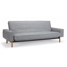 Folding sofa MIMER grey - removable cover