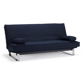 Folding sofa MINIMUM dark blue - removable cover