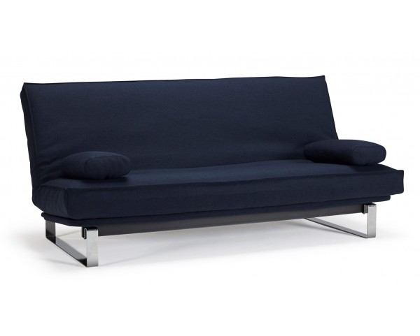Folding sofa MINIMUM dark blue - removable cover
