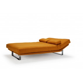 Folding sofa MINIMUM orange - removable cover