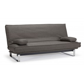 Folding sofa MINIMUM dark grey - removable cover