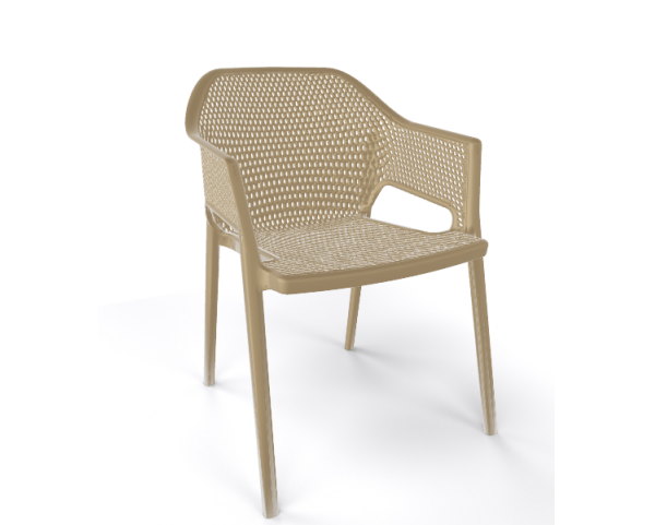 MINUSH chair, light brown