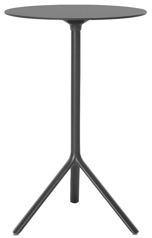 Levně PLANK - Sklopný barový stůl MIURA s kulatou deskou 600/700/800