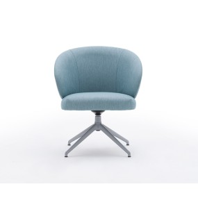 Swivel chair LILY 04532 with aluminium base