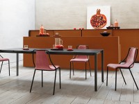 Rozkladací stôl MORE 110/155/200/245x80 cm, sklo/keramika - 3