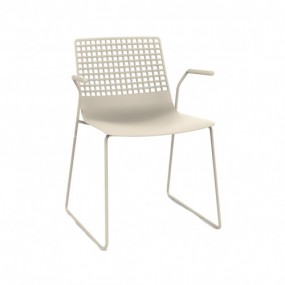 Židle WIRE SLED-BASE ARMCHAIR