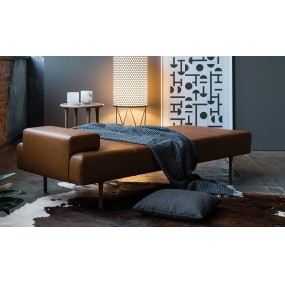 Chaise longue Muse MS/DB/D wooden legs