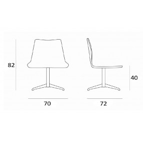 Židle SPOON XL - otočná