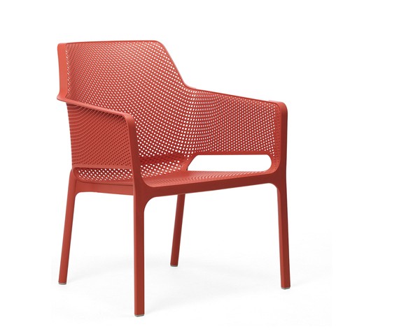 Židle NET RELAX korálově červená