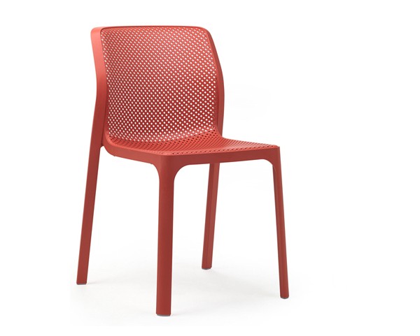 Židle BIT korálově červená