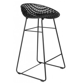 Smatrik bar stool, black/black