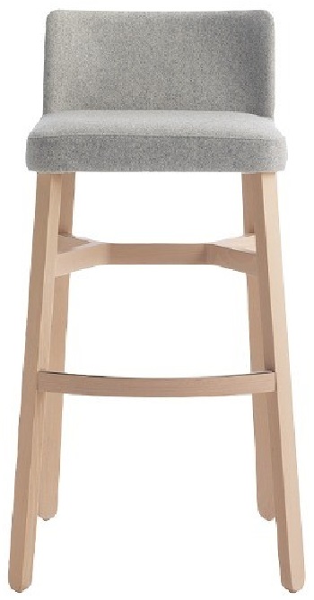 Levně BILLIANI - Barová židle s čalouněným sedákem CROISSANT 577