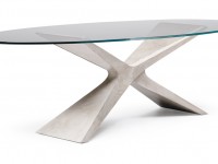 Sklenený stôl NEXUS oválny - 3
