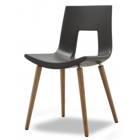 Židle NINE-EIGHTEEN s dřevěnou podnoží