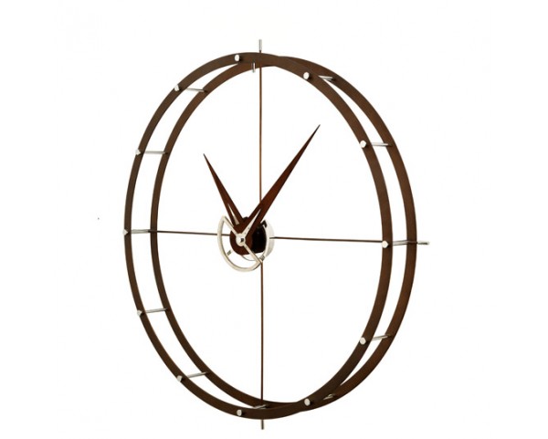 DOBLE-O wooden clock (wenge) Ø 70 cm