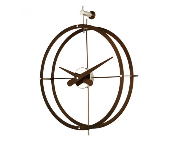 Clock 2 PUNTOS wooden Ø 43 cm