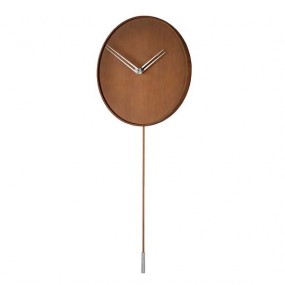 SWING wooden clock with steel hands Ø 34 cm
