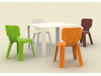 Detská stolička ALMA, oranžová - VÝPREDAJ (SHR) - 2