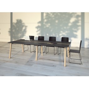 Rokovací stôl NOVA WOOD HPL 120x120 cm