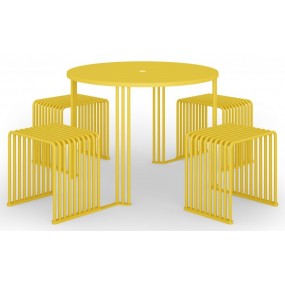 Set of chairs and table ZEROQUINDICI