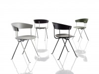 OFFICINA chair - grey with anthracite base - 2