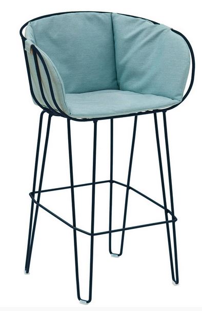 Levně ISIMAR - Barová židle OLIVO - čalouněná