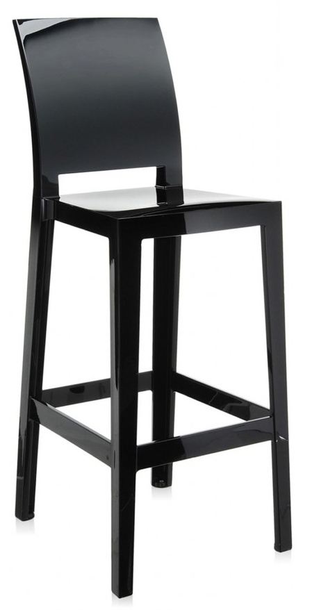 Levně Kartell - Barová židle One More Please vysoká, černá