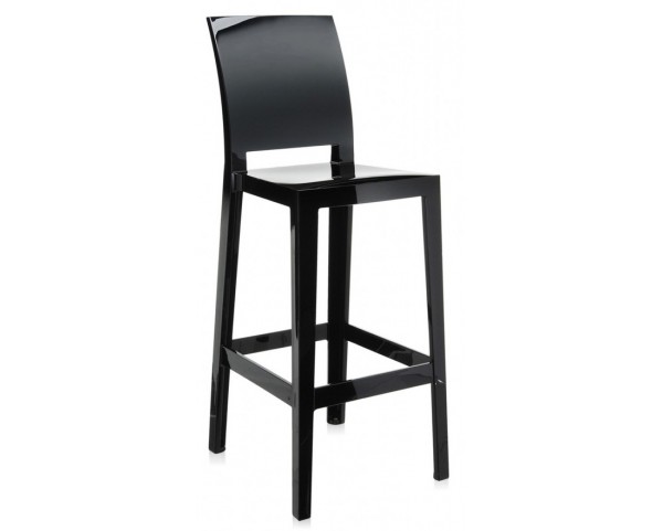 Barová stolička One More Please vysoká, čierna