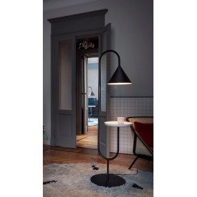 Floor lamp with shelf - OZZ