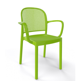 Stolička PANAMA s operadlami, zelená