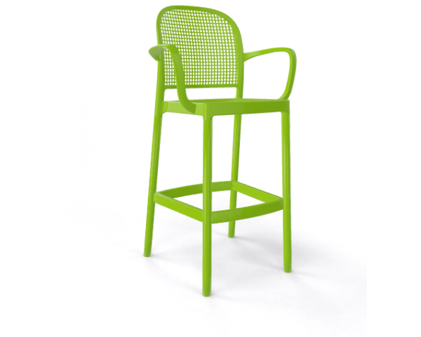 Barová židle PANAMA B - vysoká, zelená