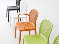 Chair PANAMA with armrests, orange - 3
