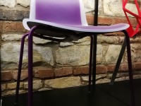 Židle 3x2 fialová VÝPRODEJ - 2