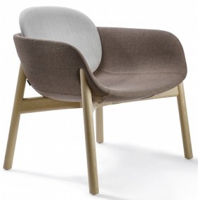 PEB armchair with wooden base