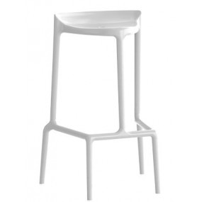 Barová stolička HAPPY 490 white VÝPREDAJ - 30% zľava