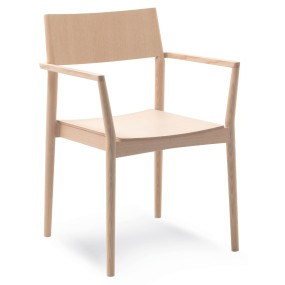 ELSA 65-14/4 rounded chair with armrests